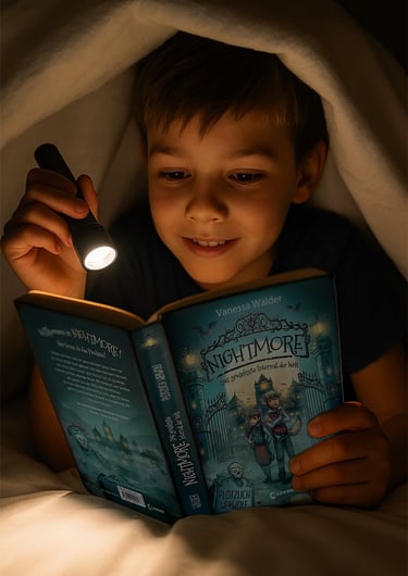 Junge liest Nightmore