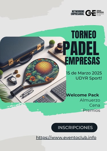 poster torneo de padel mallorca