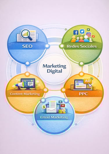 Componentes esenciales del marketing digital para empresas 2025