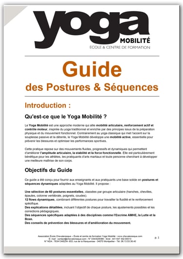 Guide des postures et sequences de yoga mobilité