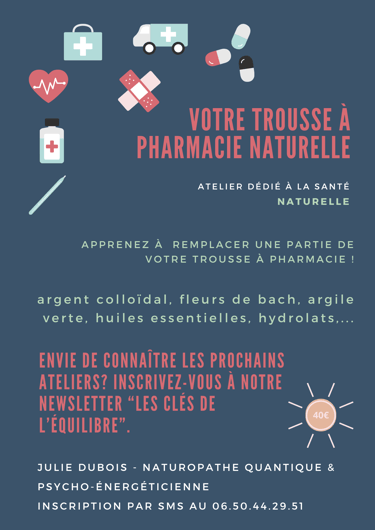 Atelier Trousse à pharmacie Julie Dubois Naturopathe