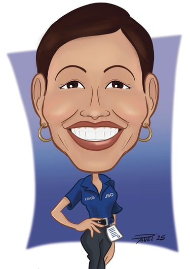 Caricature drawing for a gift