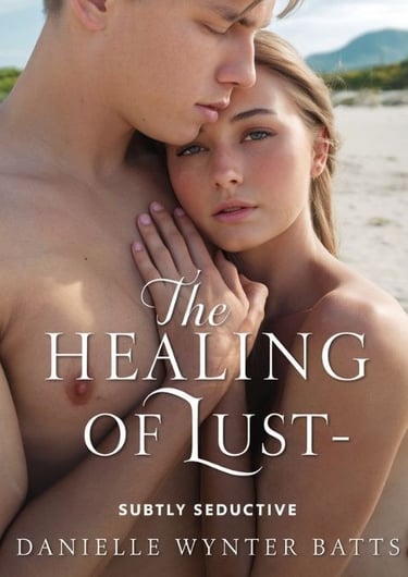 audiobook cover for “The Healing of Lust: Subtly Seductive” featuring a suggestive pose