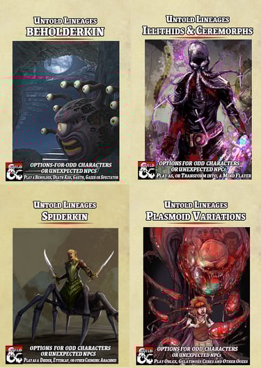 Untold Lineages Iconic Monster Races
