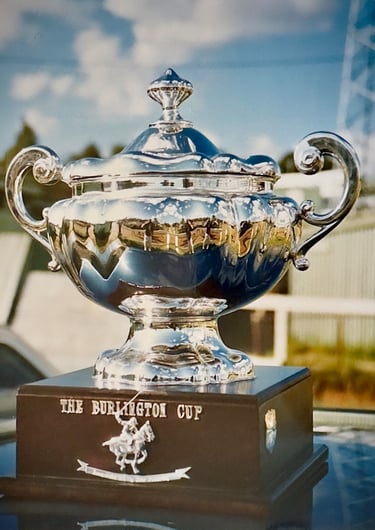 The Burlington Cup polo trophy sponsored by Peter Pickering