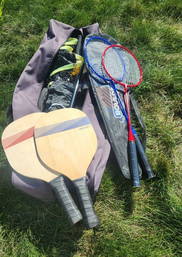 Portable Net with Badminton and Pickle ball