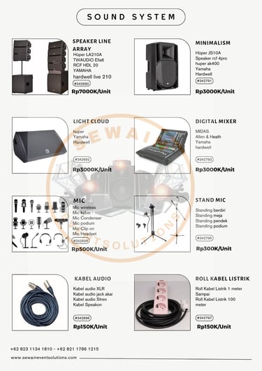 harga sound system sewainevent,com