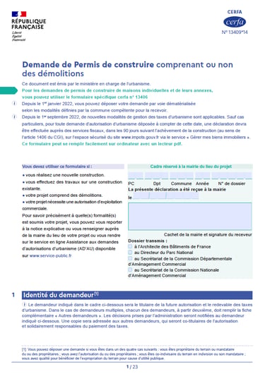 Formulaire CERFA PC - annexes - batiment professionnel - permis de construire - office-plan orléans