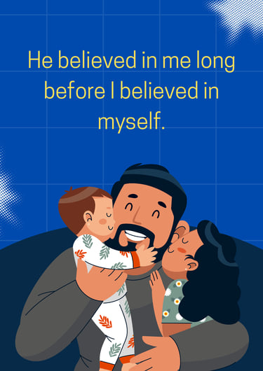 Kids love to their dad