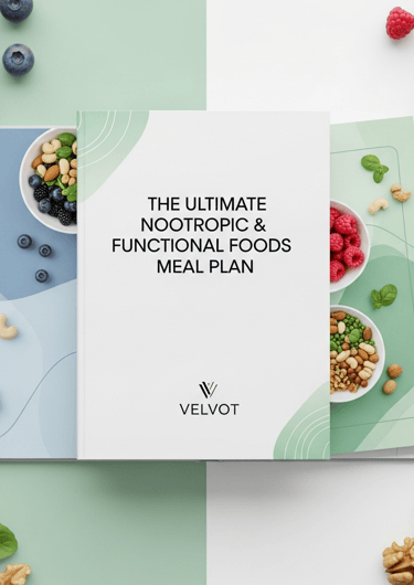 a book with a bookmark and a bowl of fruit