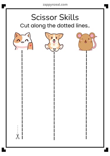 scissor skills worksheets printable books