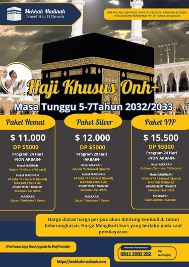dahtar haji onh plus