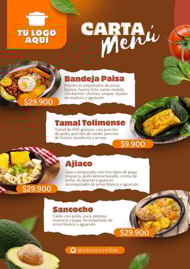 AvantiRed fabrica cartas menu personalizadas