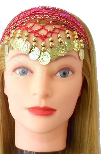 Tiara moedas dança do ventre