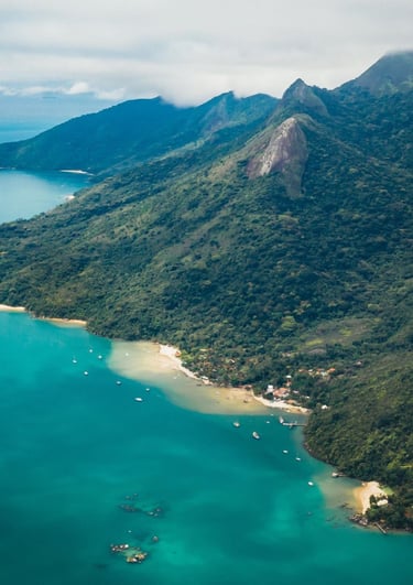 imagem do saco do Mamanguá, um fiorde em Paraty