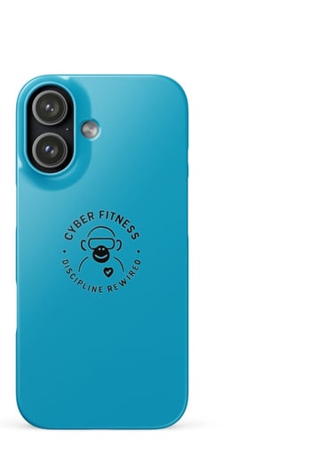 a blue case with a monkey on it