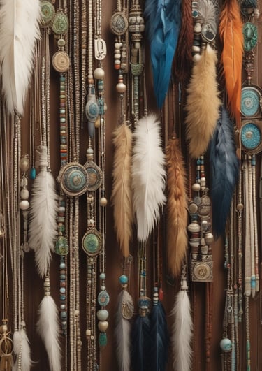 A collection of various belts and bracelets hangs in a disorganized manner on a rack, showcasing a wide array of colors and styles. There are leather items with metal studs, colorful fabric bracelets, and woven accessories.