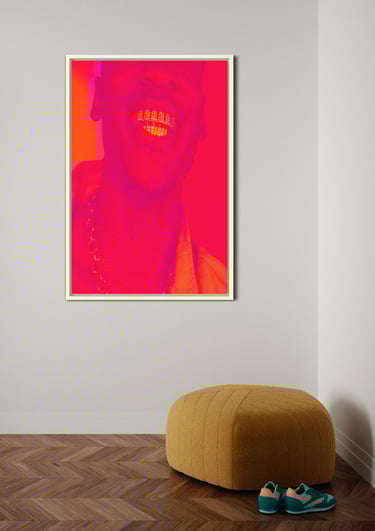 Premium Black art print for living room wall