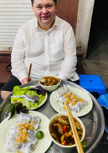 Stas w Wietnamie, street food