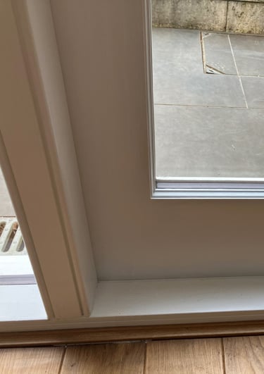 new hardwood doors with double glazing regency moulding in Cheltenham