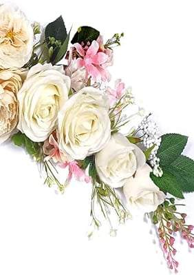 a bouquet of flowers on a white background