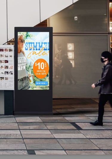 Outdoor Freestanding Advertising Kiosks