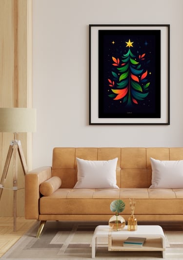 collection de posters Noël Cosmique
