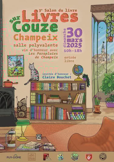 affiche salon du livre champeix 2025