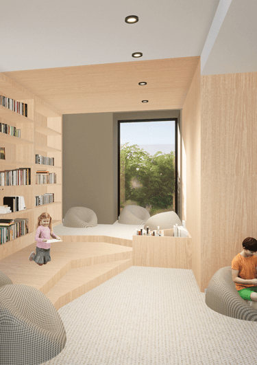 Récré latté - projet de rénovation d'un centre de loisir à Lyon
