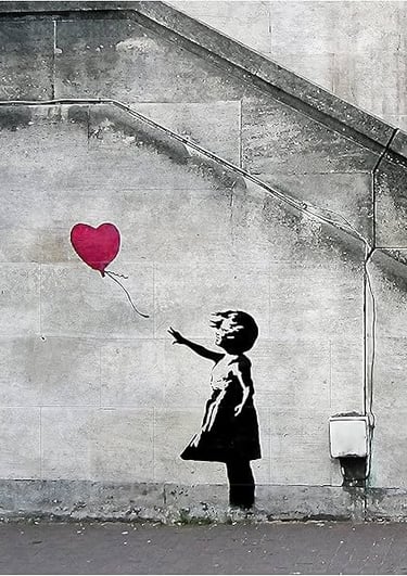 Mural – Banksy Art Balloon Girl 