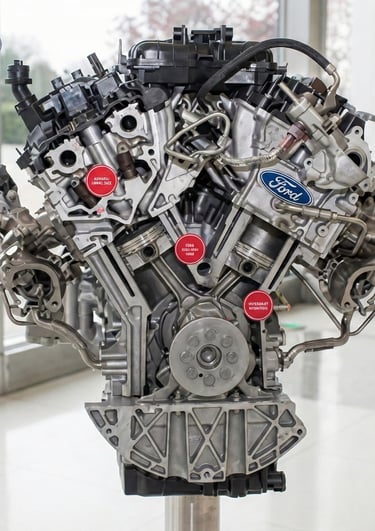 Tested Ford Engine ready to be shipped at YND Autoparts USA