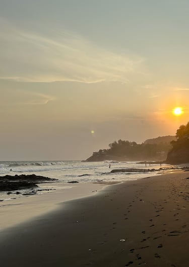 sunset at bitcoin beach el salvador
