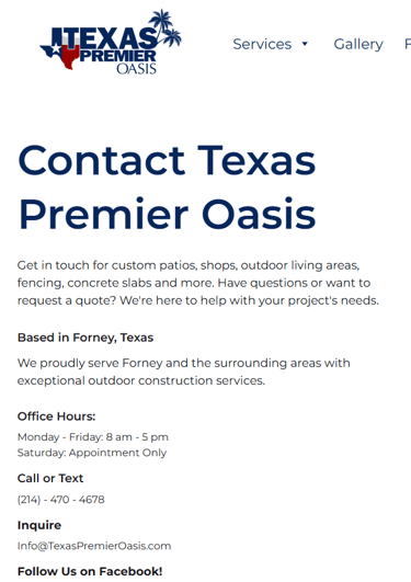 Contact Form Sample
