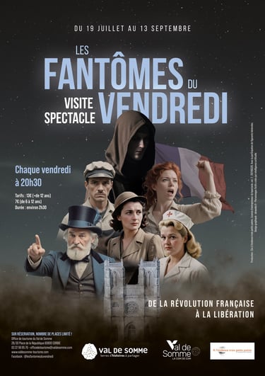 Affiche des Fantômes du vendredi. Val de Somme. A l'évidence trois petit points.