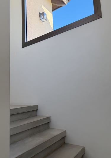 Lagartos escalera ventana