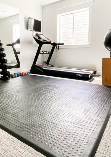 Help customers complete their gym with wholesale flooring and storage. A key retail add-on.