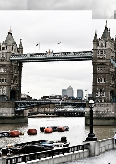 A joiner image of Tower Bridge in London