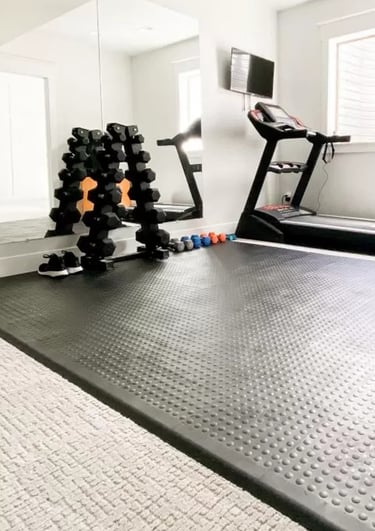 Help customers complete their gym with wholesale flooring and storage. A key retail add-on.