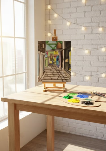 Detailed art classes to learn drawing, painting and composition.