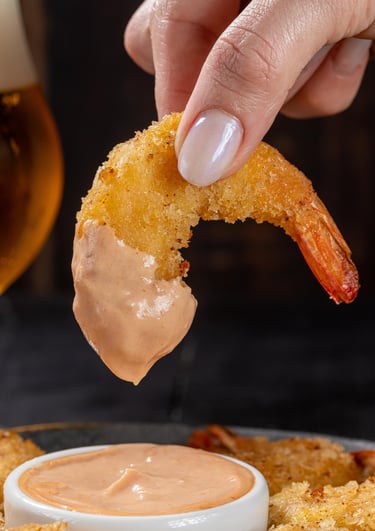 Camarão empanado Camarão do Sol – linha petiscos crocante para air fryer