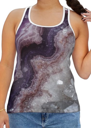 purple agate tank top