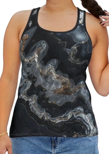 black marble tank top