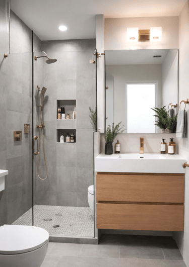 Cómo decorar un baño moderno pequeño