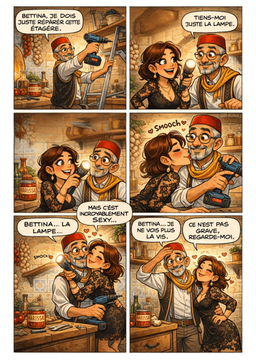 Vie de couple mixte - bricolage à 2 - kasbah de ridha