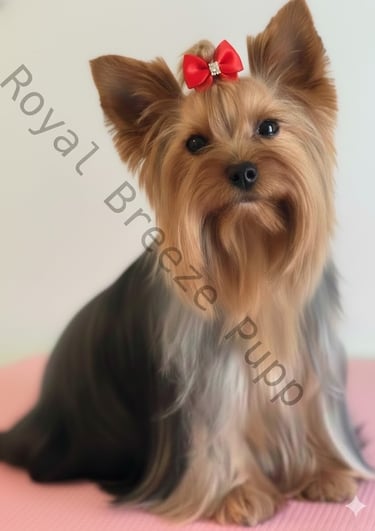 a dog with a bow tie on a pink background