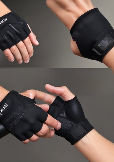 Fitness equipment and lifestyle accessories neatly arranged on a clean surface.