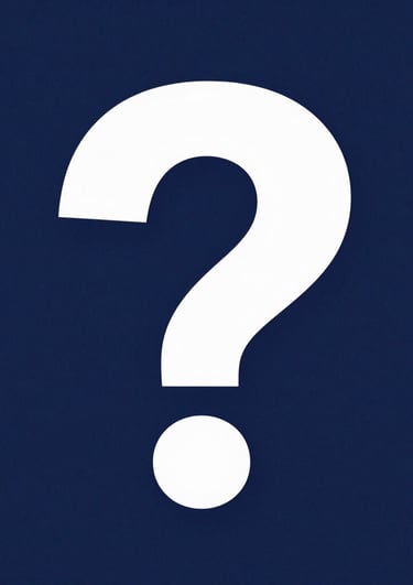 A group of question marks sitting next to each other