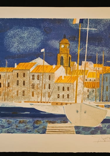 art figuratif Port d'honfleur-Yves Ganne