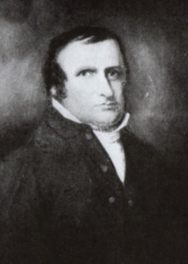 Black and white historical portrait of William Whitley, shown from the chest up.