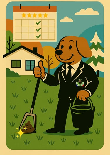 LVSC ramasse et nettoie dans votre jardin, avec passages réguliers en abonnement.